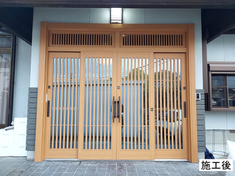 熊本市中央区（Ｔ様邸）玄関引き戸リフォーム